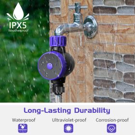 Bluetooth Sprinkler Timer, WiFi Smart Irrigation Water Timer, Wireless Remote APP & Voice Control, Rain Delay/ Manual/ Automatic Watering System, Wate