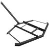 VEVOR Driveway Drag 66" Width, Tow Behind Drag Harrow 35" Length, 4" Height, Driveway Tractor Harrow with 2 Adjustable Bars, Heavy Duty Steel, Drivewa