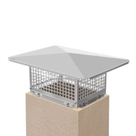 VEVOR Chimney Cap, 17" x 29" Flue Caps, 304 Stainless Steel Fireplace Chimney Cover, Adjustable Metal Spark Arrestor with Bolts Screws, Mesh Chimney F