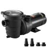 VEVOR Swimming Pool Pump 2.0HP 115V 1500W, Single Speed Pumps for Above Ground Pool, Powerful Self Primming Pool Pumps w/ Strainer Basket, 5400 GPH Ma