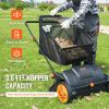 VEVOR Push Lawn Sweeper, 21-inch Leaf & Grass Collector, Strong Rubber Wheels & Heavy Duty Thickened Steel Durable to Use with Large Capacity 3.5 cu.