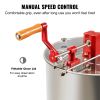 VEVOR Manual Honey Extractor, 3 Frames Honey Spinner Extractor, Stainless Steel Beekeeping Extraction, Honeycomb Drum Spinner with Lid, Apiary Centrif