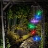 Solar Powered Dragonfly Lights Wind Chimes LED Color Changing Hanging Wind Lamp Waterproof Decorative Night Lamp