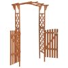 Pergola with Gate 45.7"x15.7"x80.3" Solid Firwood