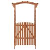 Pergola with Gate 45.7"x15.7"x80.3" Solid Firwood