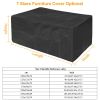 210D Waterproof Outdoor Furniture Cover Windproof Dustproof Patio Furniture Protector Oxford Cloth Garden 3XL Size