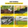 VEVOR Weed Barrier Landscape Fabric, 6 x 250 ft, 4.1 Oz Premium Woven Ground Cover, Heavy Duty PP Material & Easy Setup, Weed Control for Outdoor Gard