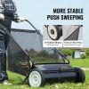 VEVOR Push Lawn Sweeper, 26 Inch Leaf & Grass Collector, Strong Rubber Wheels & Heavy Duty Thickened Steel Durable to Use with Large Capacity 7 ft¬≥ M