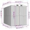 Garden Shed Green 75.6"x107.9"x87.8" Galvanized Steel