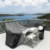 210D Waterproof Outdoor Furniture Cover Windproof Dustproof Patio Furniture Protector Oxford Cloth Garden 4XL Size