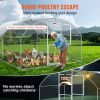 VEVOR Large Metal Chicken Coop with Run, Walkin Chicken Coop for Yard with Waterproof Cover, 13.1 x 9.8 x 6.6 ft, Dome Roof Large Poultry Cage for Hen