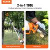 VEVOR 2-in-1 Cordless Pole Saw & Mini Chainsaw, 20V 4Ah Battery Pole Chainsaw, 5" Cutting Capacity 8 ft Reach Pole Saw for Branch Cutting & Tree Trimm