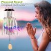 Solar Wind Chime Lights 7 Color Changing Decorative Lamp IP65 Waterproof Hanging String Lights