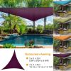 13.12ft Shade Sail Patio Cover Shade Canopy Camping Sail Awning Sail Sunscreen Shelter Triangle Cover