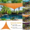 13.12ft Shade Sail Patio Cover Shade Canopy Camping Sail Awning Sail Sunscreen Shelter Triangle Cover