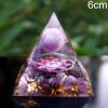 Natural Tiger Eye Orgonite Pyramid Heal Crystals Ball Energy Generator Reiki Chakra Multiplier Orgone Amethyst Meditation Stone