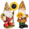 Resin Figurines, Outdoor Spring Decoration, Garden Gnome Sculptures & Statues